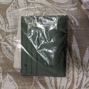 Coach Leather Card Case (green)